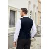 COOFANDY Men’s Suit Vest Slim Fit Business Formal Waistcoat Casual Dress Vest(Navy Blue)