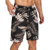 COOFANDY Men’s Summer Beach Shorts Lightweight Elastic Waist Drawstring Casual Shorts with Pocket(Pat1)