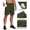 COOFANDY Men’s Sweat Shorts 9″ Drawstring Elastic Waist Gym Workout Shorts Casual Athletic Jogger Knit Shorts with Pockets(Black/Army Green)