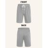 COOFANDY Men’s Sweat Shorts 9″ Drawstring Elastic Waist Gym Workout Shorts Casual Athletic Jogger Knit Shorts with Pockets(Light Grey)