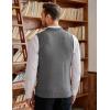 COOFANDY Men’s Sweater Vest V Neck Slim Fit Cable Knitted Sleeveless Pullover Sweater