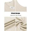 COOFANDY Men’s Sweater Vest V Neck Slim Fit Cable Knitted Sleeveless Pullover Sweater(White)