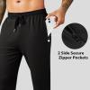 COOFANDY Men’s Sweatpants Joggers Workout Casual Athletic Gym Pants Lightweight Elastic Wasit Sweatpants with Pockets(2 Pack: Black/Dark Blue)
