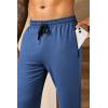 COOFANDY Men’s Sweatpants Joggers Workout Casual Athletic Gym Pants Lightweight Elastic Wasit Sweatpants with Pockets(2 Pack: Black/Dark Blue)