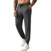 COOFANDY Men’s Sweatpants Joggers Workout Casual Athletic Gym Pants Lightweight Elastic Wasit Sweatpants with Pockets(Dark Grey)