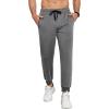 COOFANDY Men’s Sweatpants Joggers Workout Casual Athletic Gym Pants Lightweight Elastic Wasit Sweatpants with Pockets(Grey)