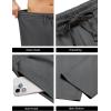 COOFANDY Men’s Yoga Pants Casual Elastic Waist Drawstring Jogger Sweatpants Open Bottom Lounge Pants(Charcoal)