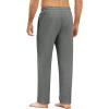 COOFANDY Men’s Yoga Pants Casual Elastic Waist Drawstring Jogger Sweatpants Open Bottom Lounge Pants(Grey)