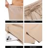 COOFANDY Men’s Yoga Pants Casual Elastic Waist Drawstring Jogger Sweatpants Open Bottom Lounge Pants(Khaki)