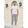 COOFANDY Men’s Yoga Pants Casual Elastic Waist Drawstring Jogger Sweatpants Open Bottom Lounge Pants(Light Grey)