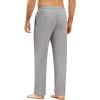 COOFANDY Men’s Yoga Pants Casual Elastic Waist Drawstring Jogger Sweatpants Open Bottom Lounge Pants(Light Grey)