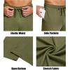 COOFANDY Men’s Yoga Sweatpants Lightweight Open Bottom Lounge Pants Casual Drawstring Sweat Pants with Pockets(Army Green)
