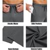 COOFANDY Men’s Yoga Sweatpants Lightweight Open Bottom Lounge Pants Casual Drawstring Sweat Pants with Pockets(Dark Grey)