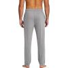 COOFANDY Men’s Yoga Sweatpants Lightweight Open Bottom Lounge Pants Casual Drawstring Sweat Pants with Pockets(Light Grey)
