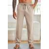 COOFANDY Men’s Yoga Sweatpants Open Bottom Lightweight Sweat Pants Drawstring Athletic Lounge Pants with Pockets(Champagne)
