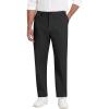 COOFANDY Men Casual Cotton Pants Classic Fit Stretch Chino Pant Flat Front Wrinkle-Free Pants(Black)