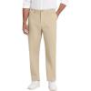COOFANDY Men Casual Cotton Pants Classic Fit Stretch Chino Pant Flat Front Wrinkle-Free Pants(Light Khaki)
