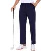 COOFANDY Men Golf Stretch Pant Casual Slim Fit Pant Lightweight Sweatpants with Pocket(Navy Blue)