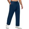 COOFANDY Men Jogger Yoga Sweatpants Casual Athletic Elastic Waist Pants Open Bottom Trouser Jersey Knit Pants with Pockets(Blue Purple)