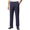 COOFANDY Men Linen Dress Pants Classic Fit Suit Pants Lightweight Wrinkle Free Casual Trousers(Navy Blue)