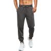 COOFANDY Men’s Athletic Joggers Casual Gym Sweatpants Workout Running Track Pants with Pockets(Dark Grey)