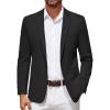 COOFANDY Men’s Blazer Casual Suit Jacket Slim Fit One Button Sport Coats Lightweight Sports Jacket(Black)