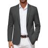 COOFANDY Men’s Blazer Casual Suit Jacket Slim Fit One Button Sport Coats Lightweight Sports Jacket(Dark Grey)
