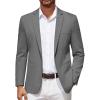 COOFANDY Men’s Blazer Casual Suit Jacket Slim Fit One Button Sport Coats Lightweight Sports Jacket(Grey)