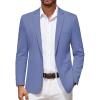 COOFANDY Men’s Blazer Casual Suit Jacket Slim Fit One Button Sport Coats Lightweight Sports Jacket(Royal Blue)