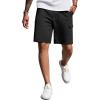 COOFANDY Men’s Cargo Shorts 9″ Relaxed Fit Casual Shorts Internal Drawstring Outdoor Hiking Shorts with Multi Pockets(Black)