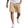 COOFANDY Men’s Cargo Shorts 9″ Relaxed Fit Casual Shorts Internal Drawstring Outdoor Hiking Shorts with Multi Pockets(Khaki)
