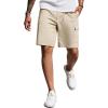 COOFANDY Men’s Cargo Shorts 9″ Relaxed Fit Casual Shorts Internal Drawstring Outdoor Hiking Shorts with Multi Pockets(Light Khaki)