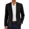 COOFANDY Men’s Casual Blazer Slim Fit Lightweight Sport Coat One Button Suit Jacket(Black)