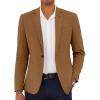 COOFANDY Men’s Casual Blazer Slim Fit Lightweight Sport Coat One Button Suit Jacket(Brown)