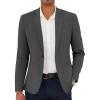 COOFANDY Men’s Casual Blazer Slim Fit Lightweight Sport Coat One Button Suit Jacket(Dark Gray)