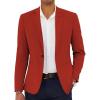 COOFANDY Men’s Casual Blazer Slim Fit Lightweight Sport Coat One Button Suit Jacket(Dark Red)