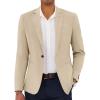 COOFANDY Men’s Casual Blazer Slim Fit Lightweight Sport Coat One Button Suit Jacket(Light Beige)