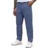 COOFANDY Mens Casual Pants Elastic Waist Drawstring Chino Pants Cotton Twill Trousers with Pockets(Blue)