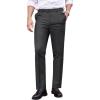 COOFANDY Men’s Classic Fit Dress Pants Flat Front Straight Formal Pants Wrinkle Free Expandable Waist Suit Pants(Dark Grey)
