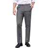 COOFANDY Men’s Classic Fit Dress Pants Flat Front Straight Formal Pants Wrinkle Free Expandable Waist Suit Pants(Grey)
