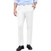 COOFANDY Men’s Classic Fit Dress Pants Flat Front Straight Formal Pants Wrinkle Free Expandable Waist Suit Pants(White)