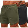COOFANDY Mens Gym Shorts(Army Green/Black)