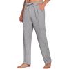 COOFANDY Men’s Open Bottom Sweatpants Casual Yoga Pants Lightweight Jogger Lounge Pants with Pockets(Light Heather Grey)