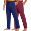 2 Pack: Navy Blue/Wine Red