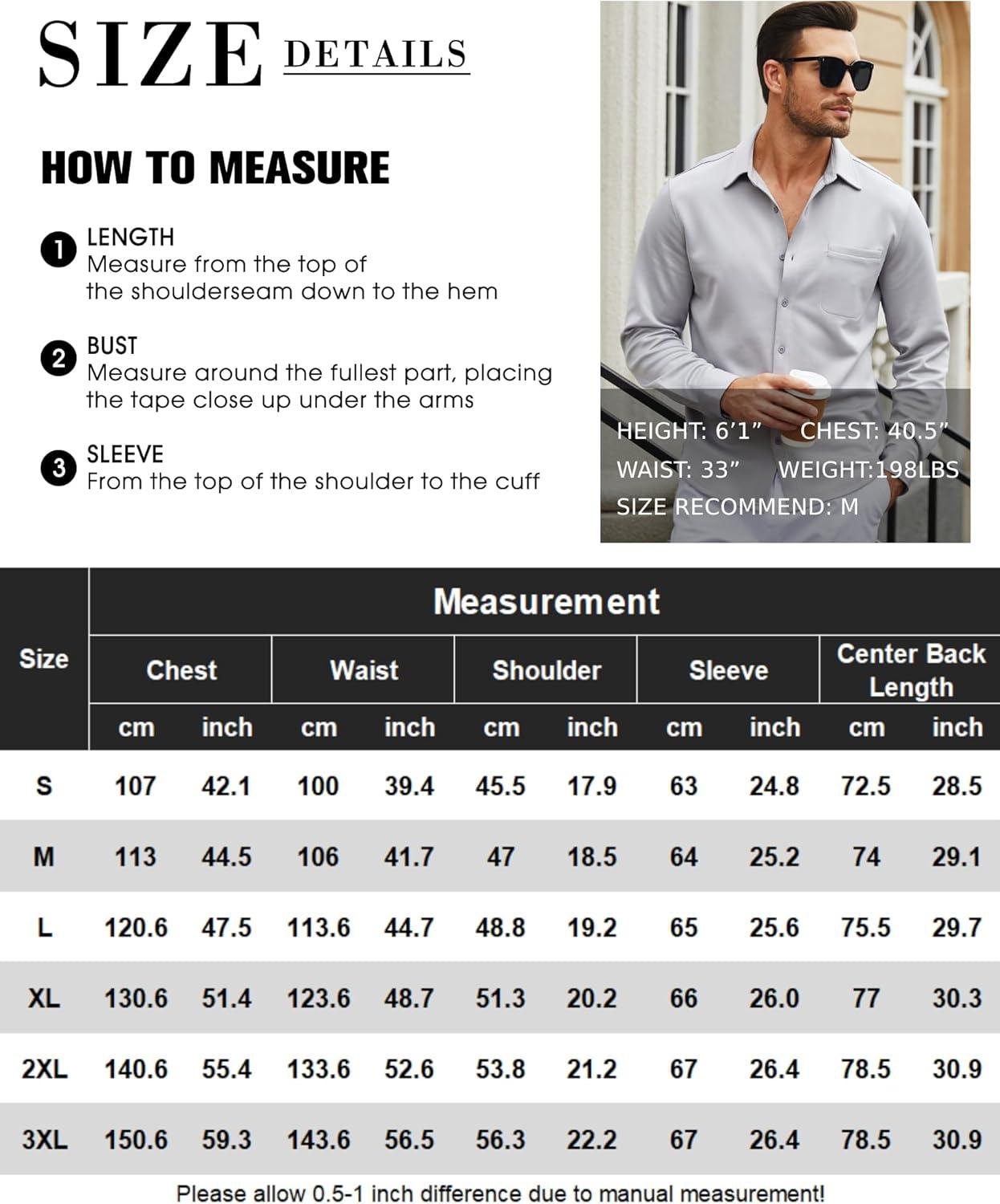 imageCOOFANDY Mens Long Sleeve Wrinkle Free Shirt Casual Button Down Shirts Stretch Dress Shirt with PocketNavy Blue