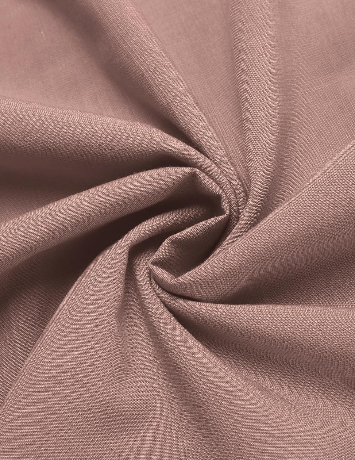 imageCOOFANDY Mens Short Sleeve Cuban Guayabera Shirt Casual Summer Beach Button Down ShirtsDeep Pink