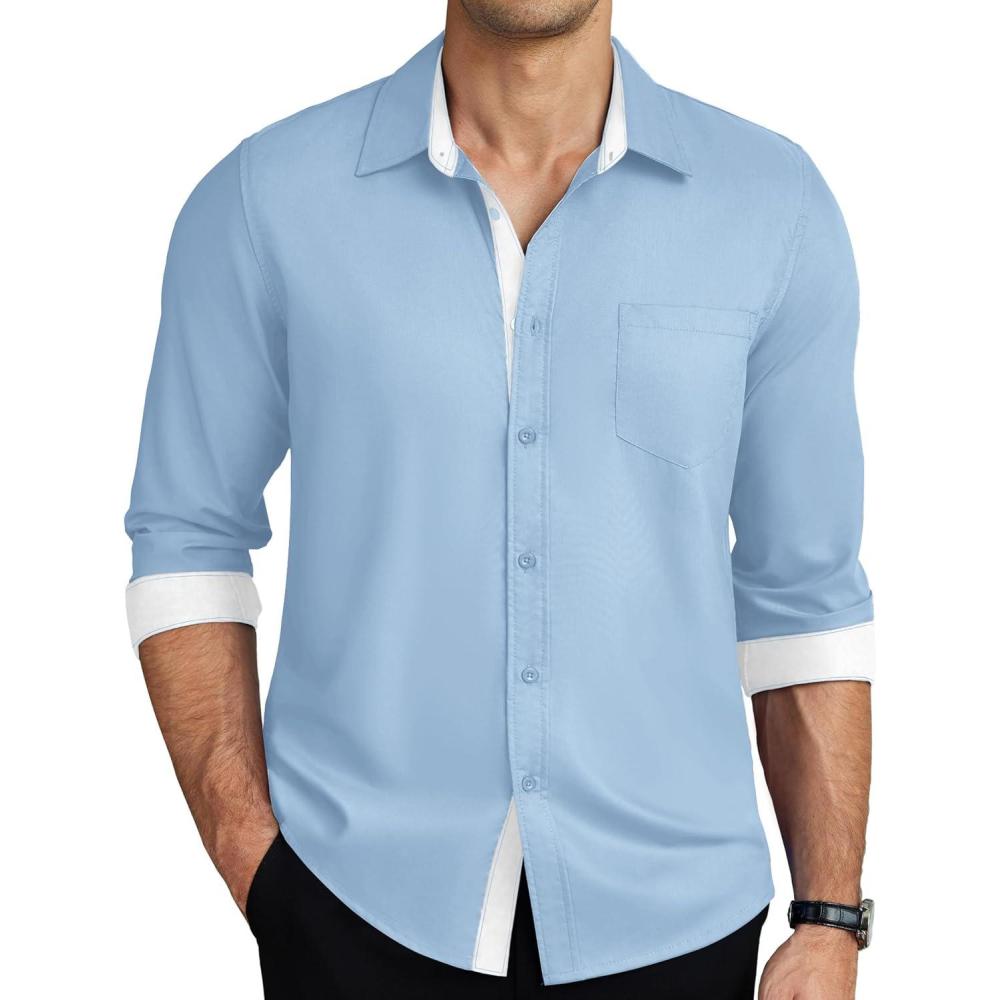 imageCOOFANDY mens ClassicSky Blue