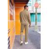 COOFANDY 2 Piece Set for Men Casual 1/4 Zip Track Suits Set Long Sleeve Quarter Pullover Jogging Suits 2025 Fashion Outfits(Khaki)