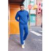 COOFANDY 2 Piece Set for Men Casual 1/4 Zip Track Suits Set Long Sleeve Quarter Pullover Jogging Suits 2025 Fashion Outfits(Royal Blue)