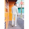COOFANDY 2 Piece Set for Men Casual 1/4 Zip Track Suits Set Long Sleeve Quarter Pullover Jogging Suits 2025 Fashion Outfits(White)